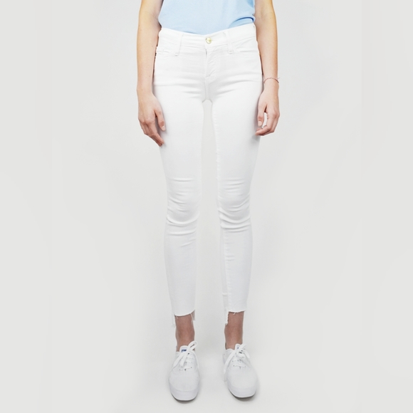 NWT Frame Le Skinny de Jeanne size 24 white - Picture 1 of 10